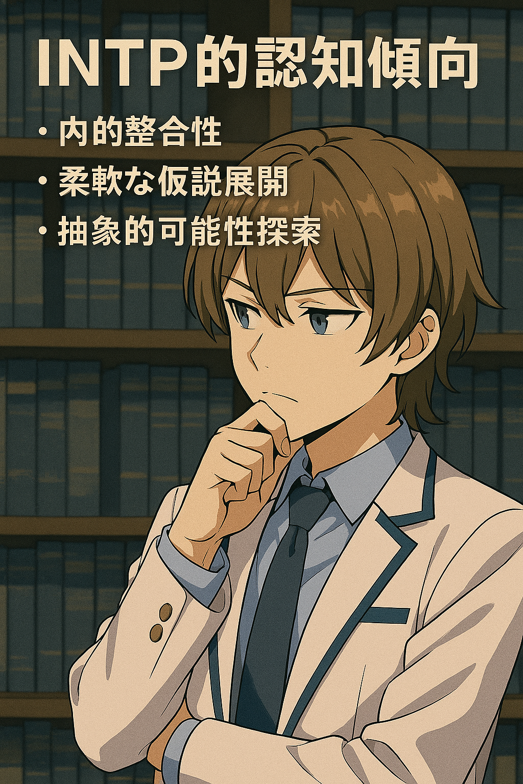 INTP的認知傾向図 Maksimイラスト付き