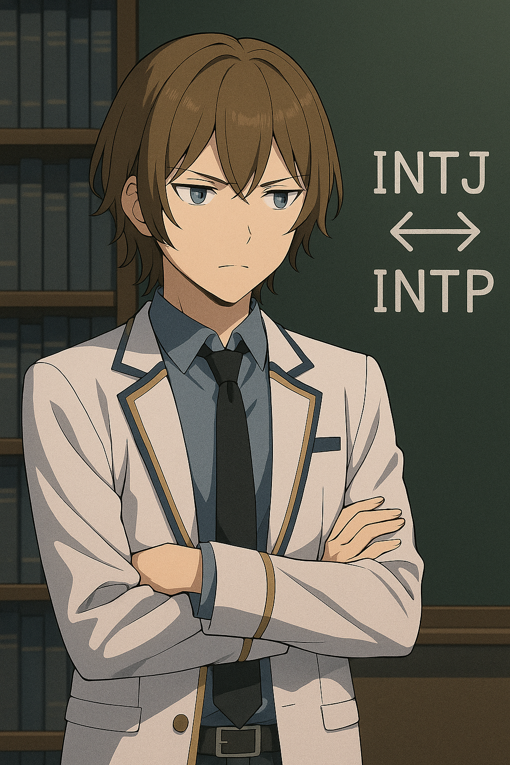 INTJ⇄INTPのねじれ構造図 Maksimキャラクター