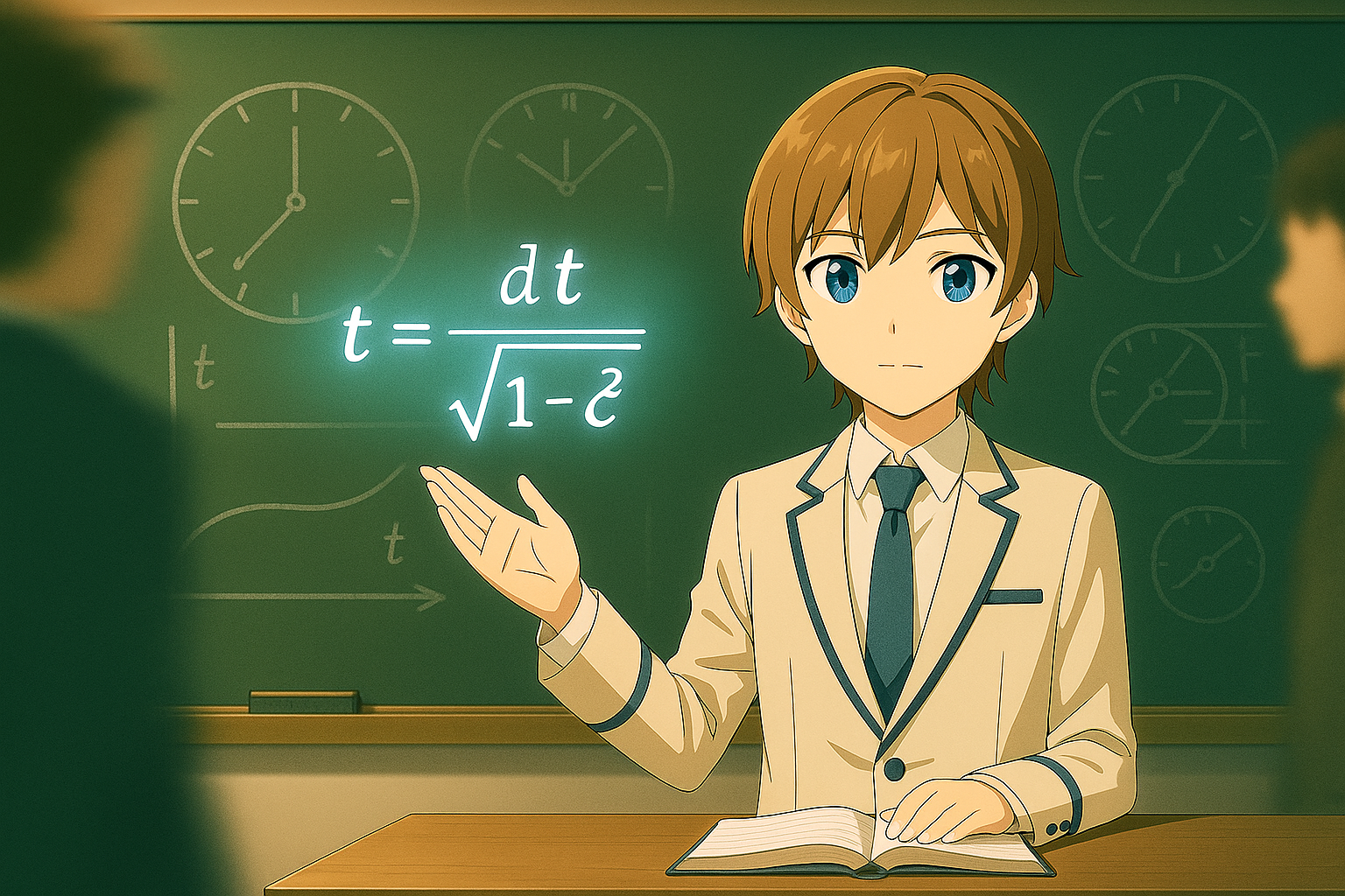 時間の遅れを数式と共に説明するMaksim