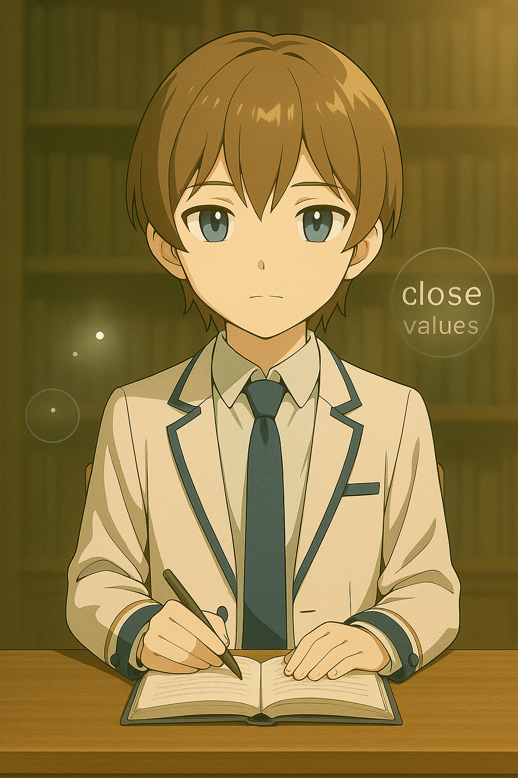 静かな研究室で本を前に思索するMaksim
