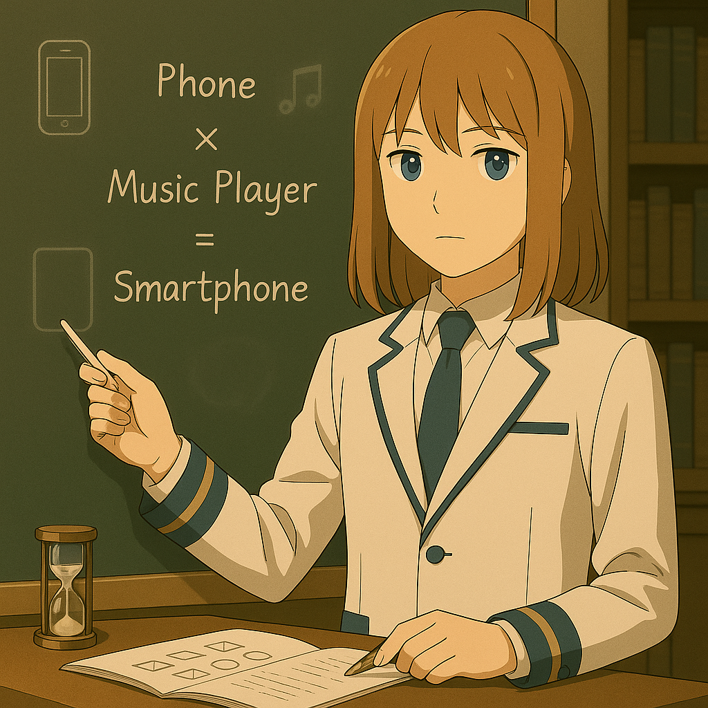 iPhoneの創造的組み合わせ（携帯電話×音楽プレーヤー）