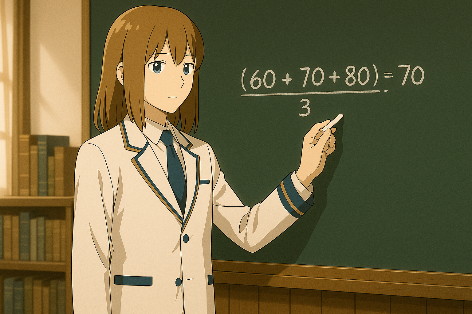 平均の計算を説明するMaksim